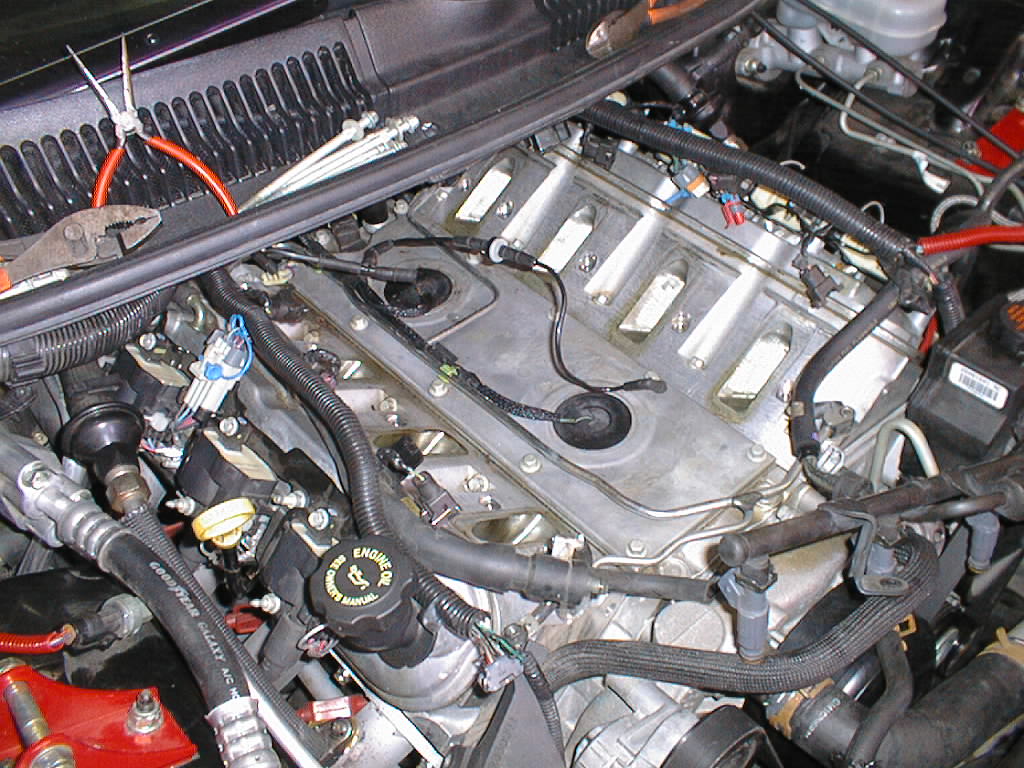 This a pic of an LS1 engine without the LS1 or Ls6 intake(bottom already gr...
